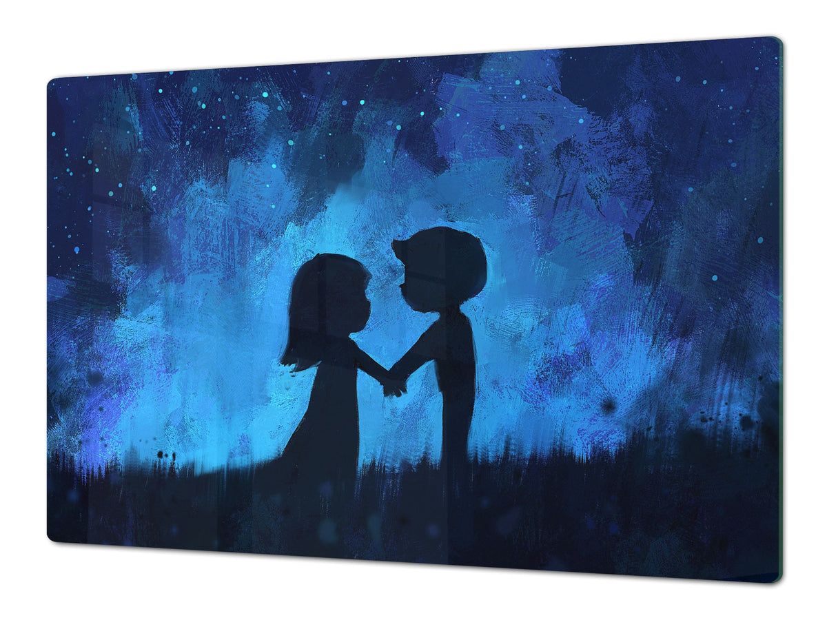 Induction Cooktop Cover – Glass Worktop saver: Fantasy and fairy-tale series DD18 Going together