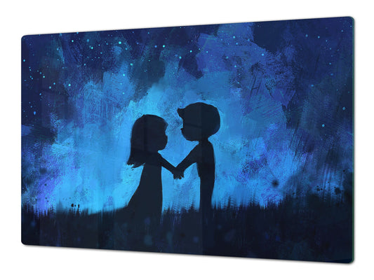 Induction Cooktop Cover – Glass Worktop saver: Fantasy and fairy-tale series DD18 Going together