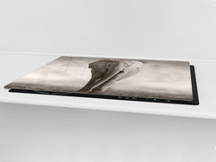 Gigantic Worktop saver and Pastry Board - Tempered GLASS Cutting Board Animals series DD01 Elephant 1