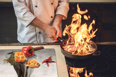 Gigantic Worktop saver and Pastry Board - Tempered GLASS Cutting Board Animals series DD01 Elephant 1