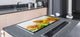 ENORMOUS  Tempered GLASS Chopping Board - Flower series DD06A Sunflower 1