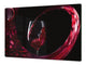 Groß Mehrfunktional Hartglas Gehärtetes - Abdeckplatte für Induktionskochfeld; Wine Series DD04: Red wine 1