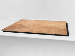 ENORMOUS  Tempered GLASS Chopping Board - Induction Cooktop Cover DD36 Textures and tiles 2 Series: Light wood panel