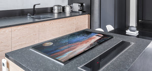 Induction Cooktop Cover – Glass Worktop saver: Fantasy and fairy-tale series DD18 Sunset