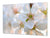 GIGANTE Copri-piano cottura a induzione – ENORME tagliere in VETRO temperato: Serie di fiori DD06A: Fiore di ciliegio 1