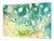 Enorm Schneidbrett aus Hartglas und schützende Arbeitsoberfläche; Flower series DD06B: Colorful theme