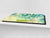 Enorm Schneidbrett aus Hartglas und schützende Arbeitsoberfläche; Flower series DD06B: Colorful theme