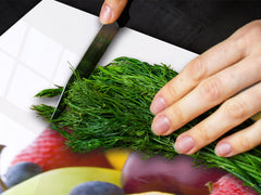 UNIQUE Tempered GLASS Kitchen Board Fruit and Vegetables series DD02 Summer Fruit