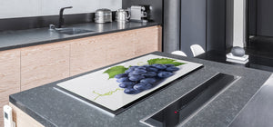 Enorm Küchenbrett aus Hartglas und Induktionskochplattenabdeckung; Fruit and Vegetables series DD02: Grape