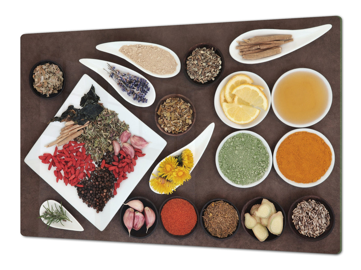 HUGE TEMPERED GLASS COOKTOP COVER A spice series DD03A Mosaic with spices 2