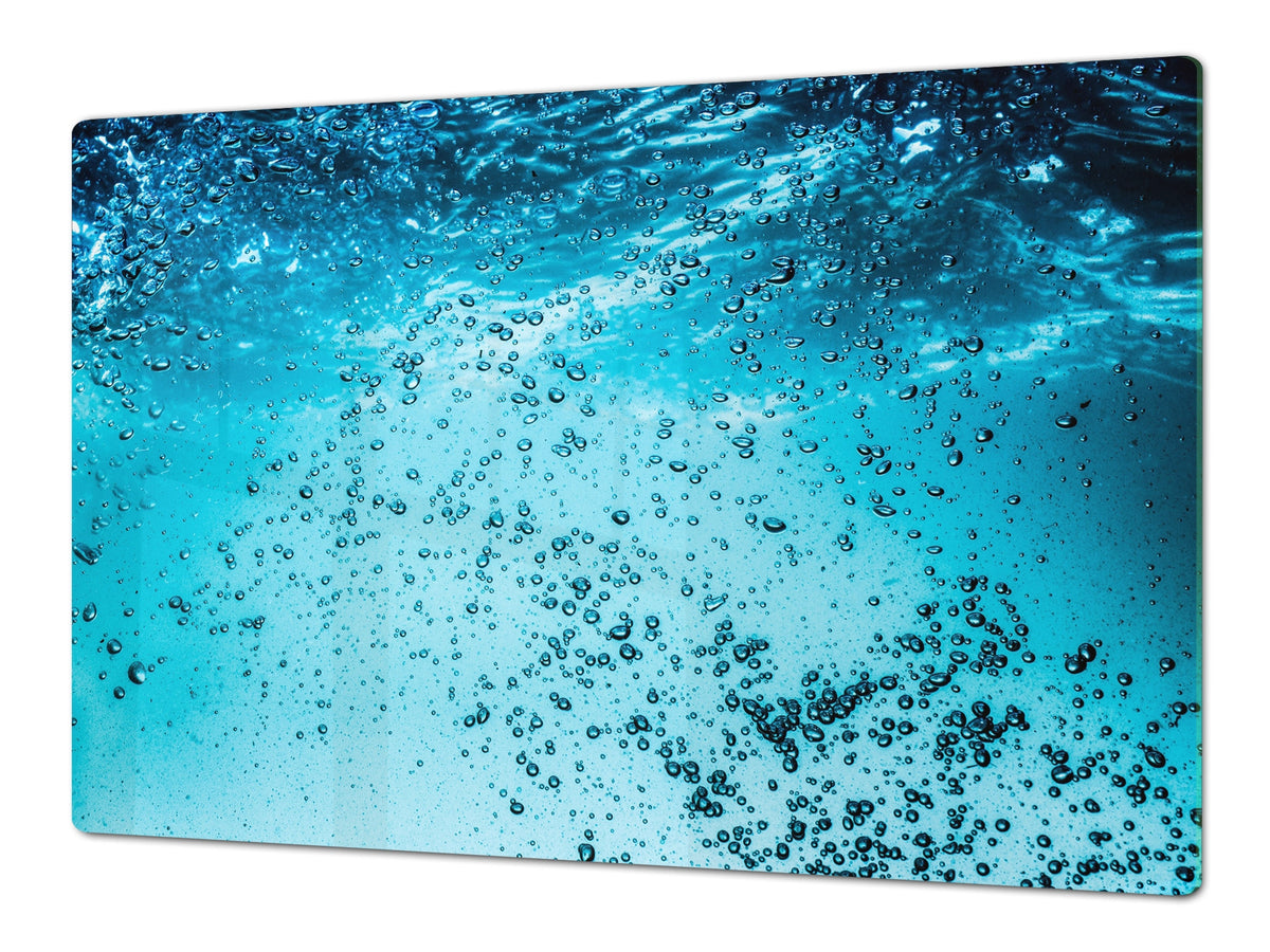 Gigantic KITCHEN BOARD & Induction Cooktop Cover - Water Series DD10 Water 1
