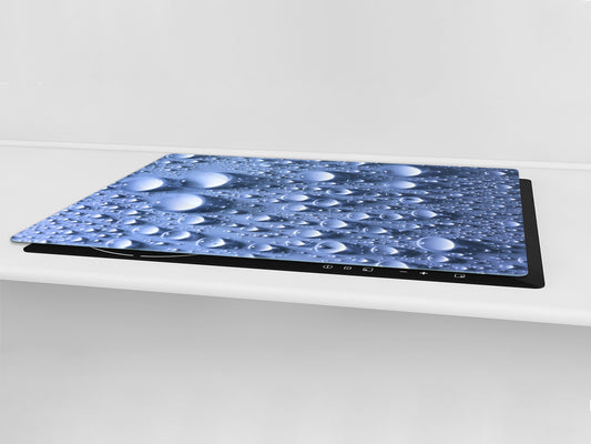 Gigantic KITCHEN BOARD & Induction Cooktop Cover - Water Series DD10 Water drops 1