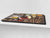 Sehr groß Küchenbrett aus Hartglas und Kochplattenabdeckung; A spice series DD03A: Mosaic with spices 4