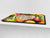 Enorm Küchenbrett aus Hartglas und Induktionskochplattenabdeckung; Fruit and Vegetables series DD02: Summer Fruit