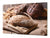 ENORME Tagliere e proteggi-piano di lavoro – GIGANTE TAGLIERE IN VETRO TEMPERATO – Serie di pane e farina DD09: Pane fresco 2