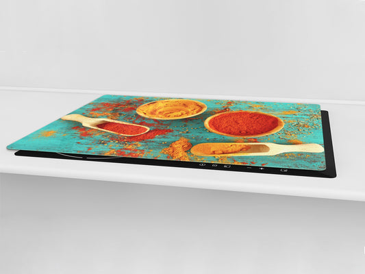 HUGE TEMPERED GLASS COOKTOP COVER A spice series DD03A Curry 1