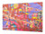 ÉNORME planche de cuisine en VERRE trempé; Série de Texture DD20: Taches colorées 2