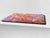 Impact & Scratch Resistant Glass Cutting Board and worktop saver; Texture Series DD20 Colorful spots 2