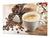 Worktop saver and Pastry Board – Glass Kitchen Board- Coffee series DD07 I love coffee 1