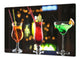 Enorm Kochplattenabdeckung Stove Cover und Schneideplatten; Water Series DD10: Colorful drinks 1