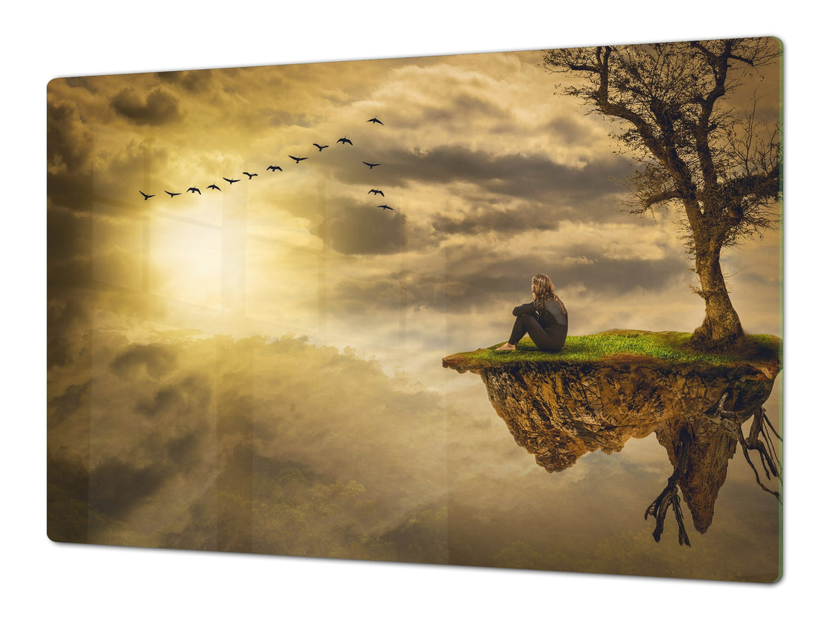 Induction Cooktop Cover – Glass Worktop saver: Fantasy and fairy-tale series DD18 Wander your thoughts