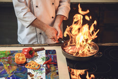 Impact & Shatter Resistant Worktop saver- Image Series DD05B Modern Art