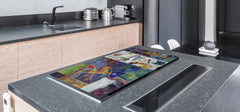 Impact & Shatter Resistant Worktop saver- Image Series DD05B Modern Art
