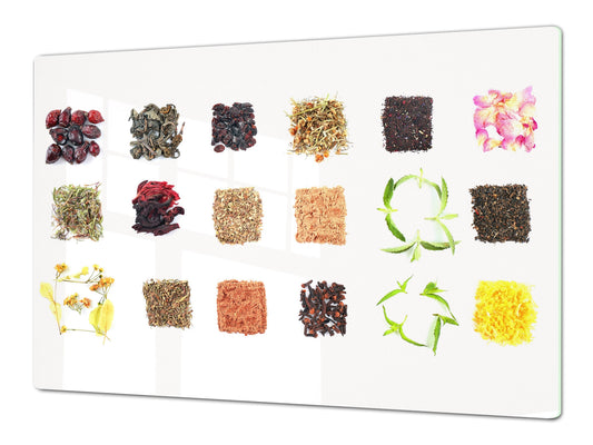 HUGE TEMPERED GLASS COOKTOP COVER A spice series DD03A Mosaic with spices 5