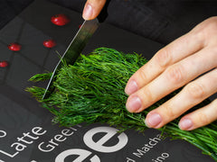 Worktop saver and Pastry Board – Glass Kitchen Board- Coffee series DD07 Coffee inscription 1