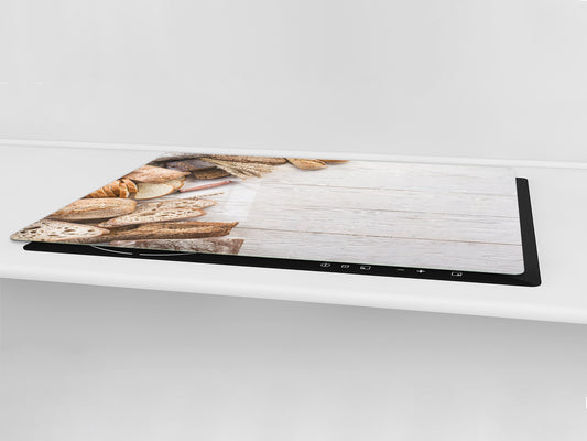 HUGE TEMPERED GLASS CHOPPING BOARD – Bread and flour series DD09 Breakfast bread