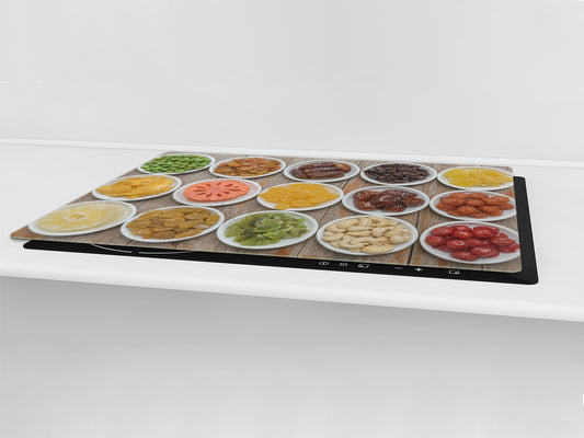UNIQUE Tempered GLASS Kitchen Board Fruit and Vegetables series DD02 Delicacies 1