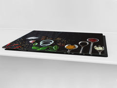 HUGE TEMPERED GLASS COOKTOP COVER A spice series DD03A Italian spices 1