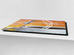 Induction Cooktop Cover – Glass Worktop saver: Fantasy and fairy-tale series DD18 Hopping for coffee