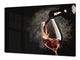 Groß Mehrfunktional Hartglas Gehärtetes - Abdeckplatte für Induktionskochfeld; Wine Series DD04: Red wine 2