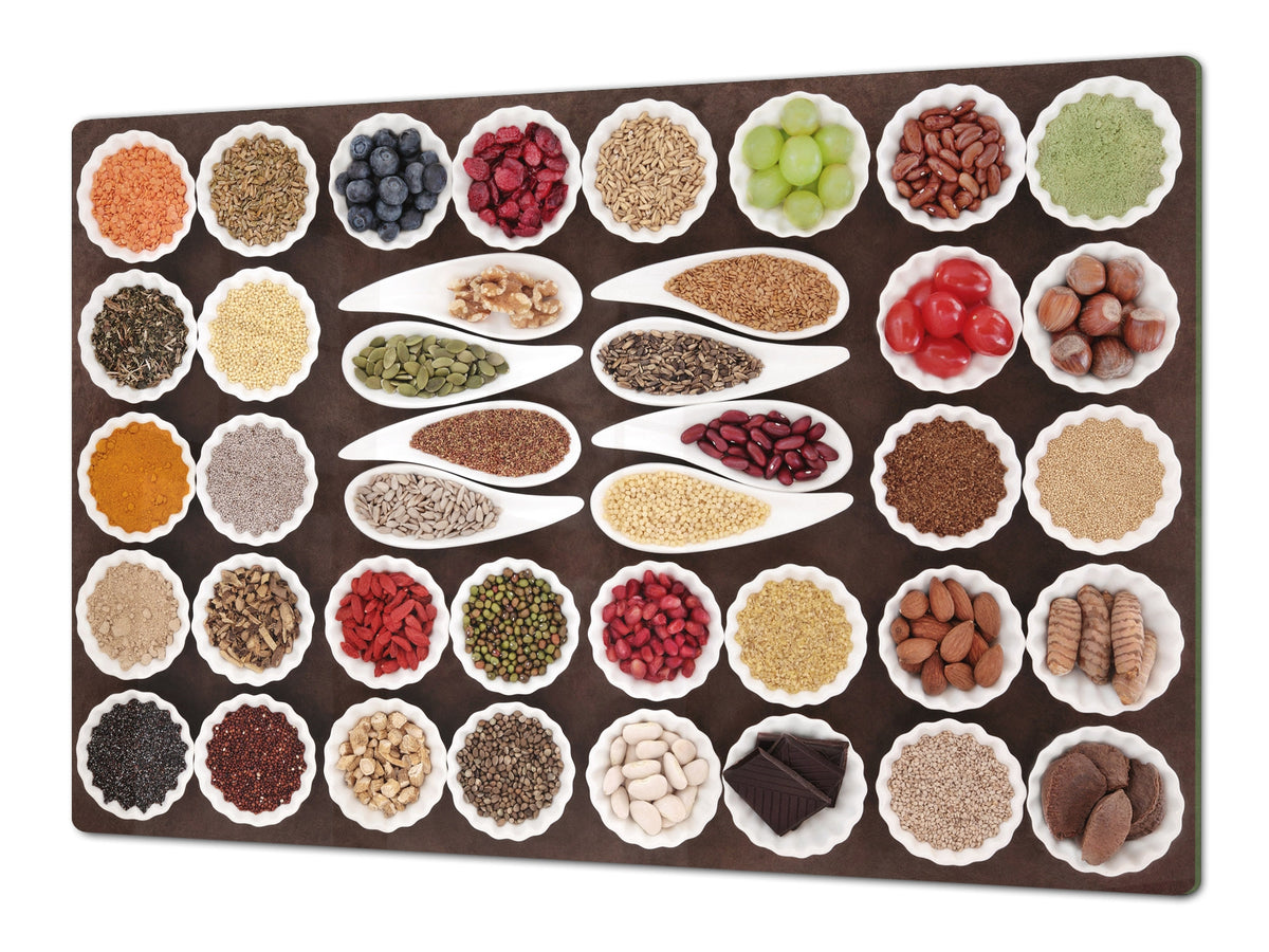 HUGE TEMPERED GLASS COOKTOP COVER A spice series DD03A Mosaic with spices 6