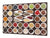 Sehr groß Küchenbrett aus Hartglas und Kochplattenabdeckung; A spice series DD03A: Mosaic with spices 6