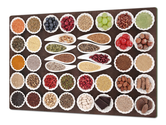 HUGE TEMPERED GLASS COOKTOP COVER A spice series DD03A Mosaic with spices 6