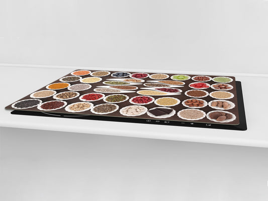 HUGE TEMPERED GLASS COOKTOP COVER A spice series DD03A Mosaic with spices 6