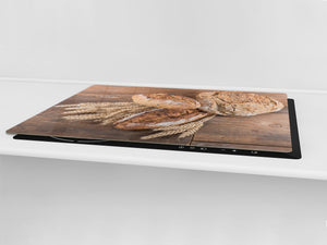 HUGE TEMPERED GLASS CHOPPING BOARD – Bread and flour series DD09 Breads 2
