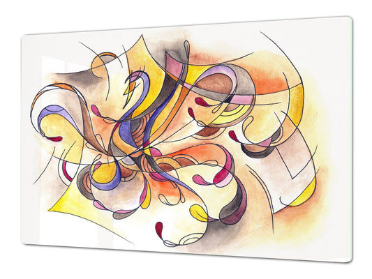 Worktop saver and Pastry Board – Cooktop saver; Series: Outside Series DD19 Painted pattern