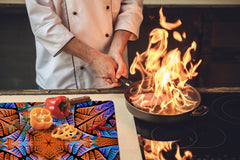 Cubre vitro de cristal templado de Gran Tamaño. Serie marroquí.  DD21 Rosa marroquí 2