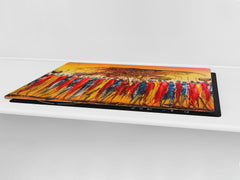 HUGE TEMPERED GLASS COOKTOP COVER - Egyptian Series DD15 African women