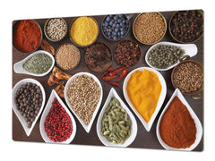 HUGE TEMPERED GLASS COOKTOP COVER A spice series DD03A Mosaic with spices 7