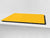 Groß Küchenbrett aus Hartglas und Kochplattenabdeckung; Series of colors DD22A: Medium Yellow