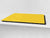 Groß Küchenbrett aus Hartglas und Kochplattenabdeckung; Series of colors DD22A: Dark Yellow