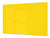 Groß Küchenbrett aus Hartglas und Kochplattenabdeckung; Series of colors DD22A: Yellow