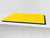 Groß Küchenbrett aus Hartglas und Kochplattenabdeckung; Series of colors DD22A: Yellow