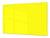 Groß Küchenbrett aus Hartglas und Kochplattenabdeckung; Series of colors DD22A: Lemon Yellow