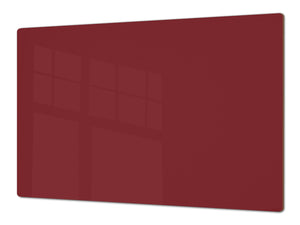 Groß Küchenbrett aus Hartglas und Kochplattenabdeckung; Series of colors DD22A: Purple-Red