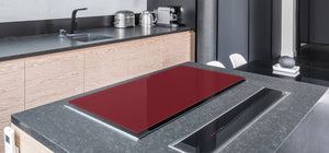 Groß Küchenbrett aus Hartglas und Kochplattenabdeckung; Series of colors DD22A: Burgundy